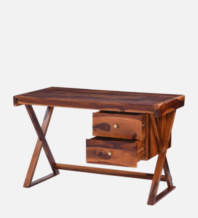 Solid Wood Writing Table with Drawer Storage and Smooth Writing Surface - Image 8