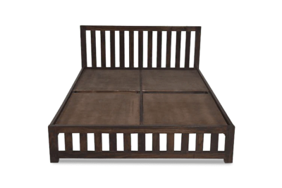 Classic Solid Wood Bed with High Backrest and Full Underbed Online - Image 6