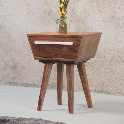 Recliner Bedside Table Solid Wood with Drawer Sarve Furniture - Image 3