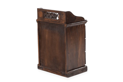 Modern Teak Bedside Table with Solid Wood Build and 3 Drawer Design - Image 7