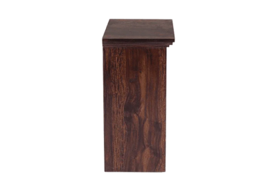 Rustic Design Bedside Table with Wooden Body and Drawer Storage System - Image 6