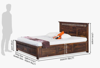 Hydraulic Storage Bed with Soft Upholstered Headboard and Strong Wood Base - Image 3