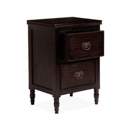 Polished Wooden Nightstand with Storage Drawers and Simple Elegant Design - Image 4