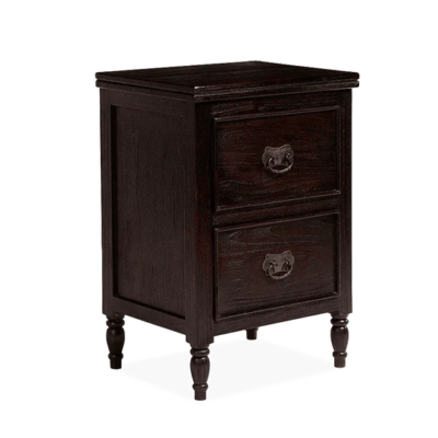 Polished Wooden Nightstand with Storage Drawers and Simple Elegant Design - Image 5