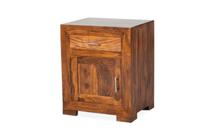 Crystal Bedside Table Sheesham Wood By Sarve Furniture - Image 3