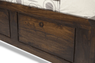 Velvet King Size Wooden Bed With Storage Online in India By Sarve Furniture - Image 12
