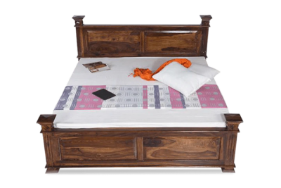 Velvet King Size Wooden Bed With Storage Online in India By Sarve Furniture - Image 8