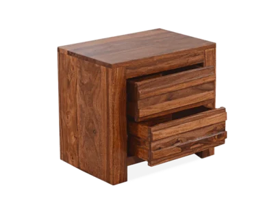 FlexiNest Bedside Table Solid Wood by Sarve Furniture – Stylish and Functional Bedroom Storage