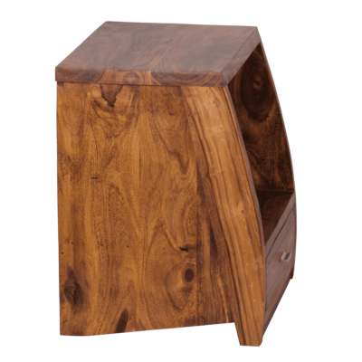 Swivel Bedside Table Solid Wood with Drawer Sarve Furniture - Image 6
