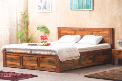 Discover the Whimsical Solid Wood Bed by Sarve Furniture, featuring a hydraulic storage system for easy access to under-bed storage. Crafted from premium wood,