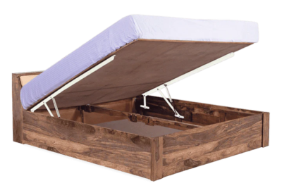 Elysian Solid Wood Bed with Hydraulic Storage By Sarve Furniture - Image 5