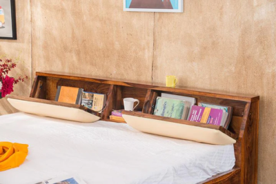 Elysian Solid Wood Bed with Hydraulic Storage By Sarve Furniture - Image 12