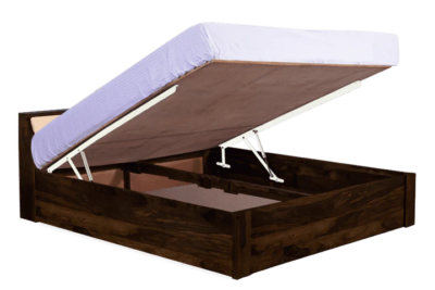 Elysian Solid Wood Bed with Hydraulic Storage By Sarve Furniture - Image 9