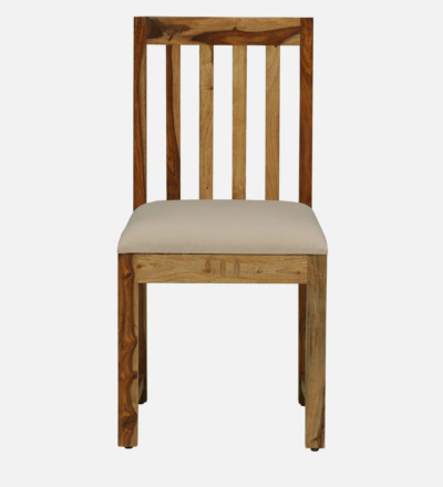 Elegant Sheesham Dining Chair with Cushion and Wooden Back Design (Set Of 2) - Image 4