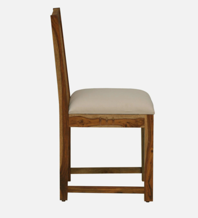 Elegant Sheesham Dining Chair with Cushion and Wooden Back Design (Set Of 2) - Image 5