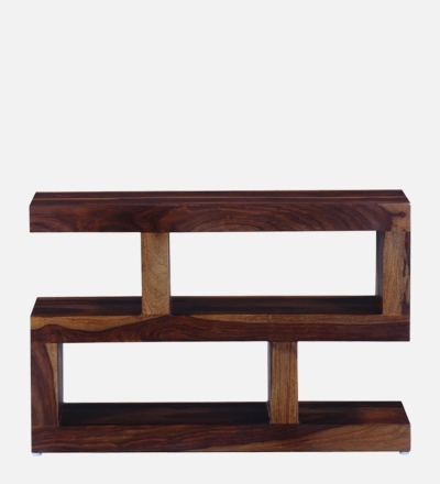 Sheesham Wood Bookshelf with Multiple Shelves and Sturdy Frame for Living Room - Image 4