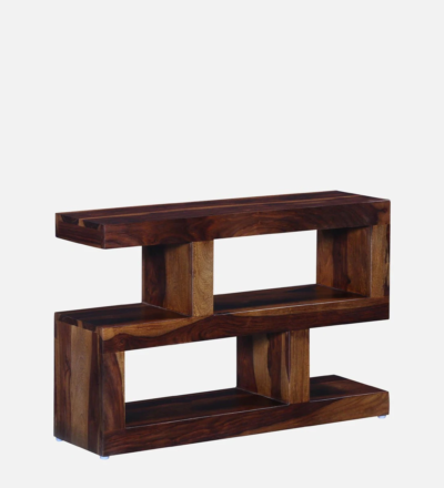 Sheesham Wood Bookshelf with Multiple Shelves and Sturdy Frame for Living Room - Image 6