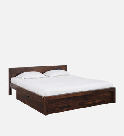 Fusion Sheesham Wood Bed With Drawer Storage By Sarve Furniture - Image 4