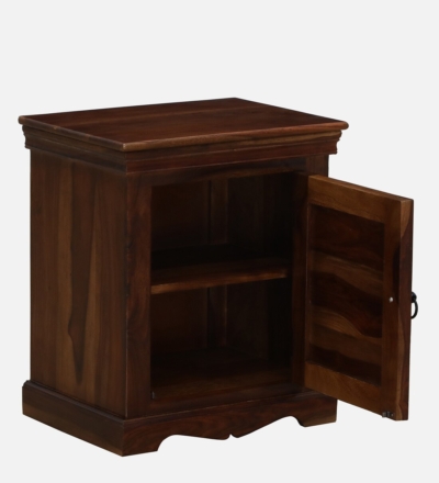 Celeste LHS Bedside Table Sheesham Wood By Sarve Furniture - Image 6