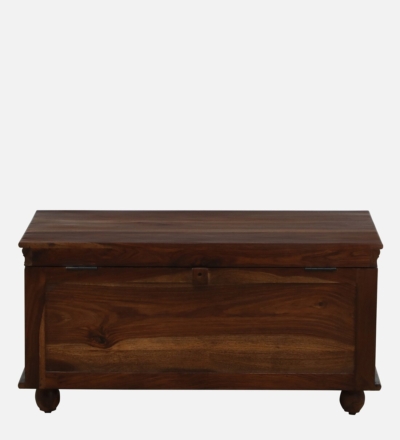 Minimalist Wooden Coffee Table with Matte Finish and Storage Compartment - Image 4