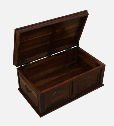 Minimalist Wooden Coffee Table with Matte Finish and Storage Compartment - Image 7
