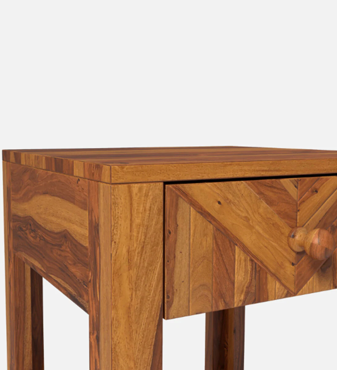 Sienna Bedside Table Sheesham Wood By Sarve Furniture - Image 8