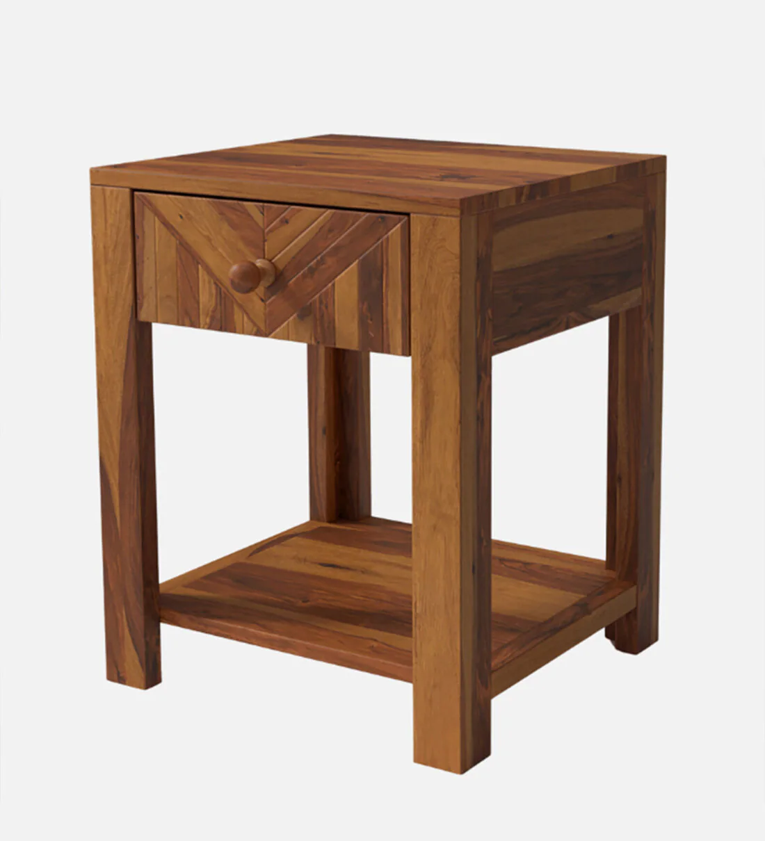 Sienna Bedside Table Sheesham Wood By Sarve Furniture - Image 7