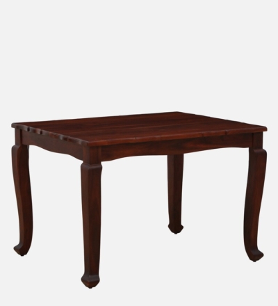 Natural Wooden Dining Set with Cushion Seats and Durable Sheesham Frame - Image 5