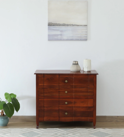 Space-Saving Drawer Chest with Minimal Design and Smooth Sliding Drawers