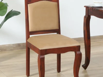 Stylish Wooden Dining Chair with Comfortable Seat and Backrest Design