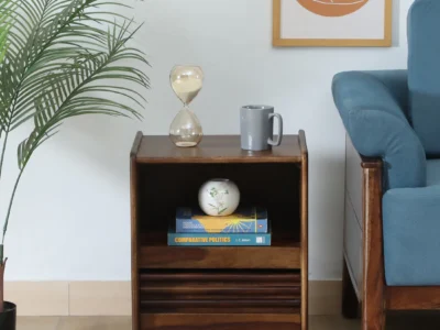 Velvet Solid Wood Bedside Table by Sarve Furniture - Stylish Wooden Nightstand with Storage Drawers for Bedroom