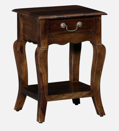 Serenity Bedside Table Sheesham Wood With Drawer By Sarve Furniture - Image 7