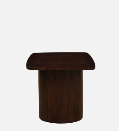 Contemporary Wooden Dining Set with Unique Geometric Leg Design - Image 9