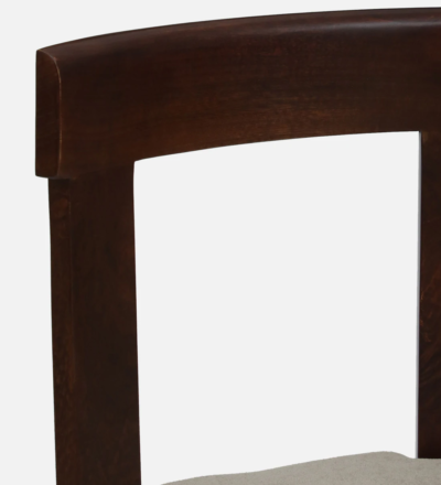Handcrafted Wooden Dining Chair with Backrest and Sturdy Leg Design (Set of 2) - Image 8
