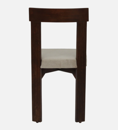 Handcrafted Wooden Dining Chair with Backrest and Sturdy Leg Design (Set of 2) - Image 7