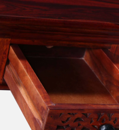 Sleek Sheesham Wood Bedside Table With Drawer By Sarve Furniture - Image 9