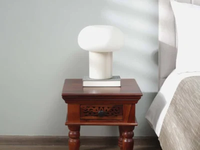 Sleek Sheesham Wood Bedside Table with Drawer – Modern Nightstand by Sarve Furniture, Elegant and Functional Design