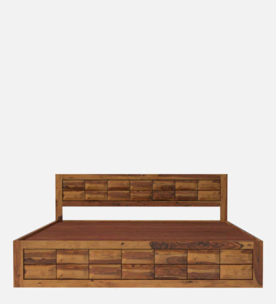Aristo Sheesham Wood Bed Hydraulic Storage By Sarve Furniture - Image 7