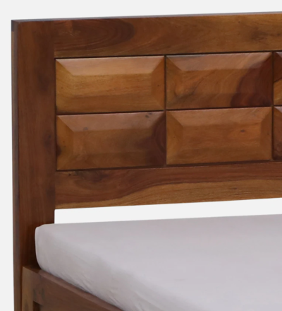 Durable Sheesham Wood Bed with Box Storage By Sarve Furniture - Image 11