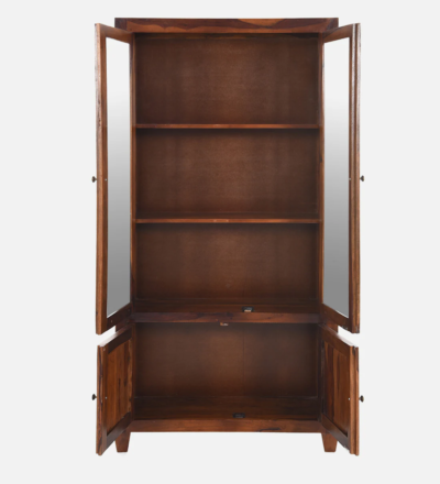 Sheesham Wood Ladder Bookshelf with Open Back and Unique Design - Image 5