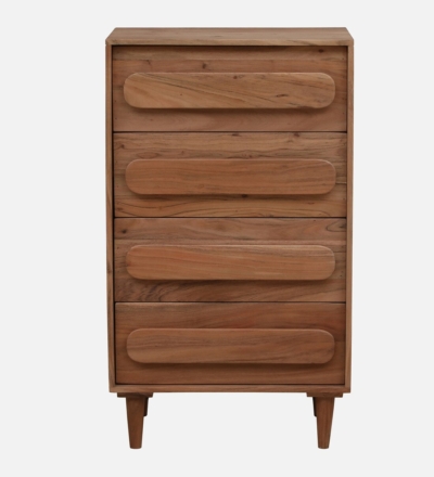 Compact Chest of Drawers with Minimalist Design and Metal Pull Handles - Image 5