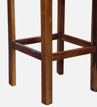 Elegant Bar Table Set with Velvet Chairs and Solid Wood Table - Image 12