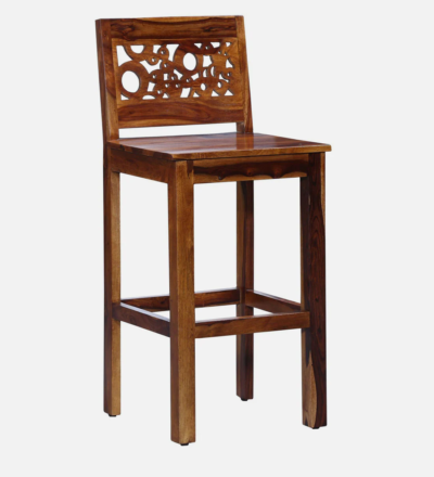 Elegant Bar Table Set with Velvet Chairs and Solid Wood Table - Image 7