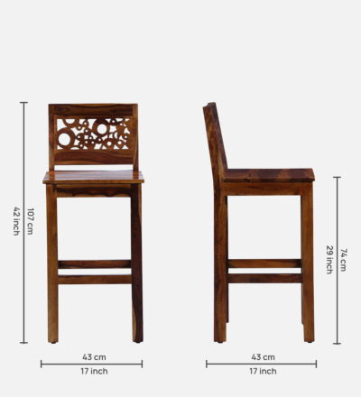 Elegant Bar Table Set with Velvet Chairs and Solid Wood Table - Image 4