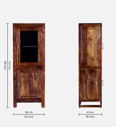 Handmade Sheesham Bookshelf with Rustic Finish and Heavy-Duty Frame - Image 3