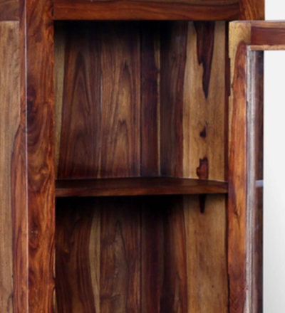 Handmade Sheesham Bookshelf with Rustic Finish and Heavy-Duty Frame - Image 9