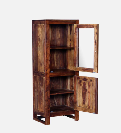Handmade Sheesham Bookshelf with Rustic Finish and Heavy-Duty Frame - Image 5