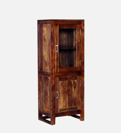 Handmade Sheesham Bookshelf with Rustic Finish and Heavy-Duty Frame - Image 6