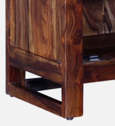 Handmade Sheesham Bookshelf with Rustic Finish and Heavy-Duty Frame - Image 7