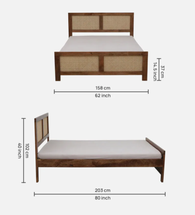 Urban Style Wooden Bed Without Storage By Sarve Furniture - Image 3